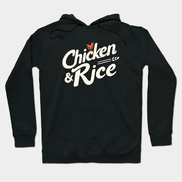 Chicken and Rice Hoodie by ThesePrints